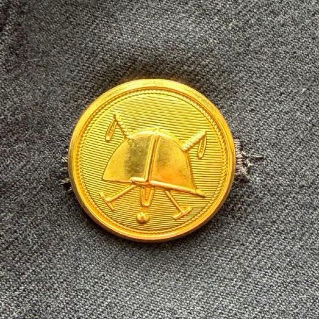 極美品✨90’s ポロラルフローレン 金ボタン 紺ブレ シングル ウール 160