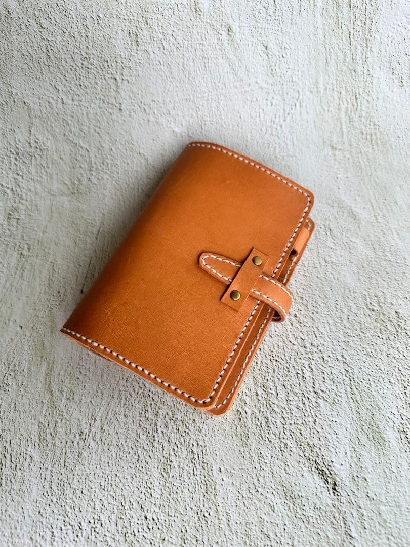 ミニ6サイズシステム手帳ハンドメイド手縫いシール手帳にも❤️