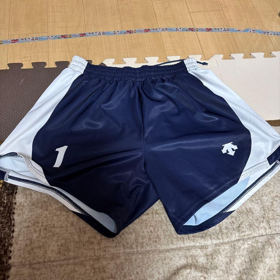 ゴ*ー様 バレーボール用オーダゲームパンツ　L ネイビー/ホワイト