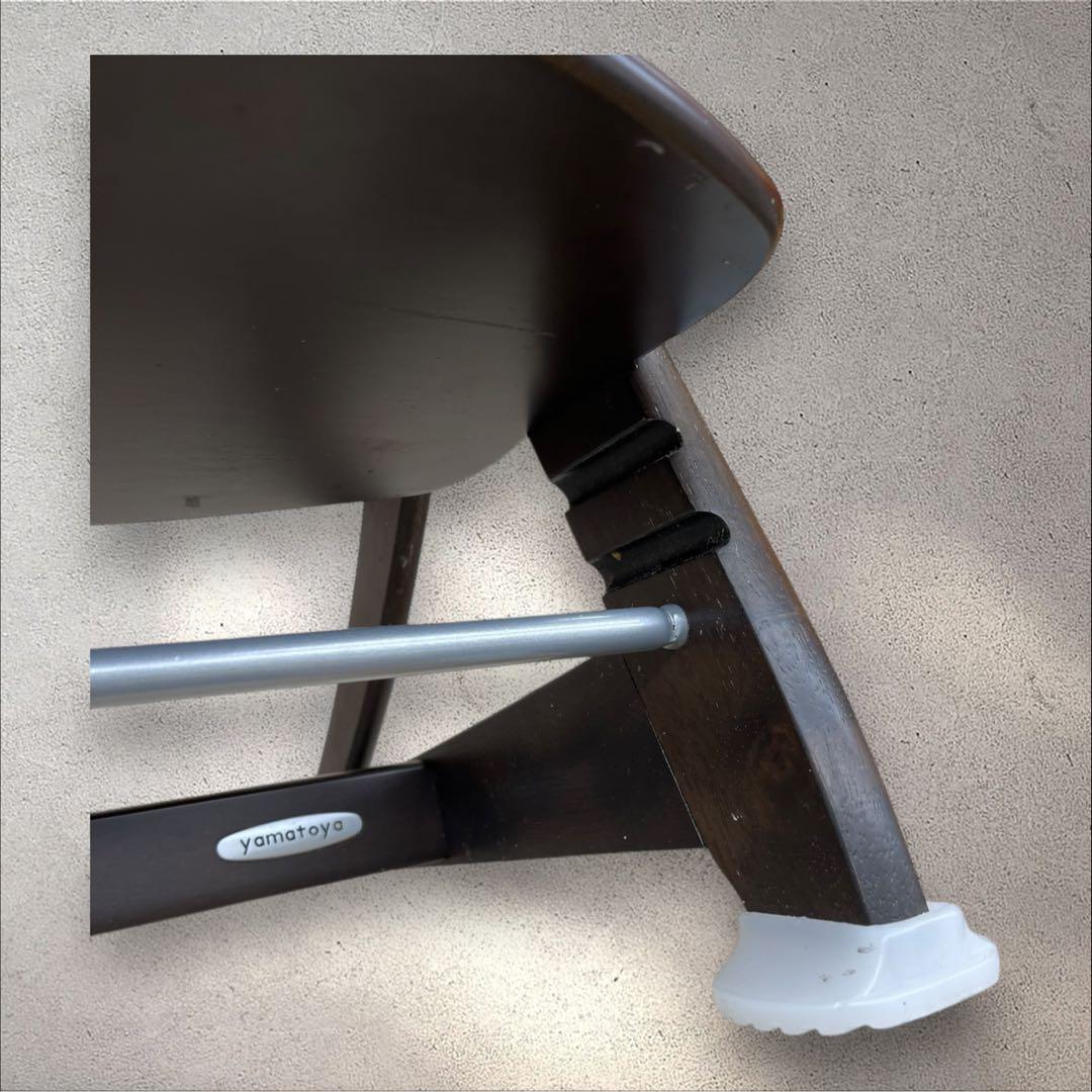 大和屋　すくすくチェア　イーエヌ　テーブルガード　ダークブラウン