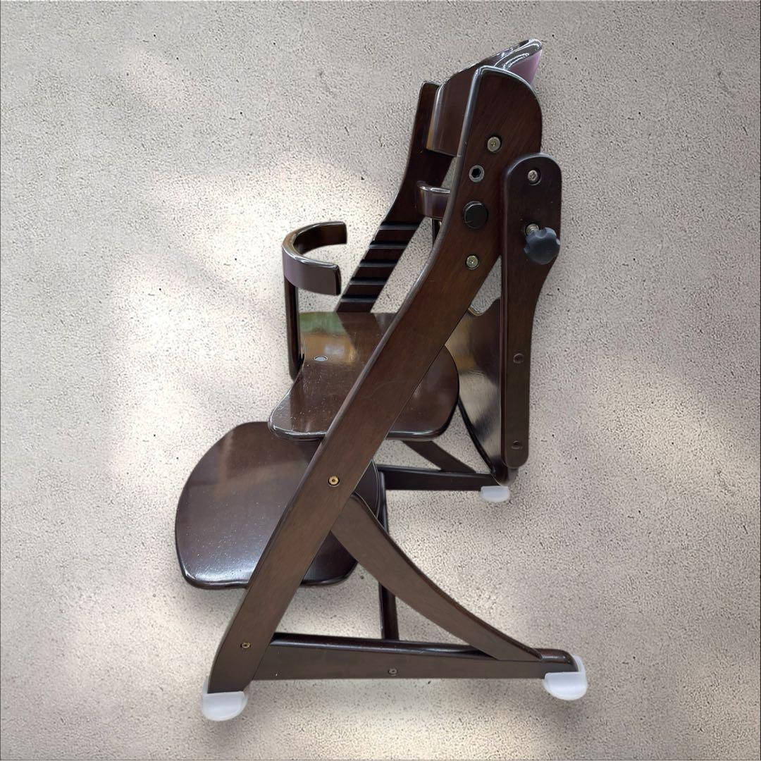 大和屋　すくすくチェア　イーエヌ　テーブルガード　ダークブラウン