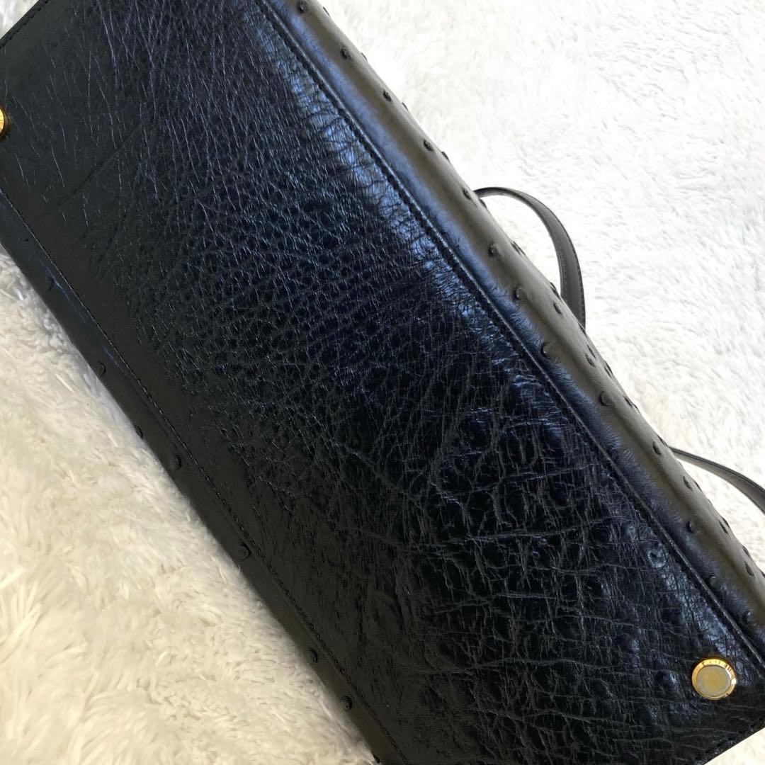 JRA認定 オーストリッチ皮バッグ　 フォーマル　極秘品
