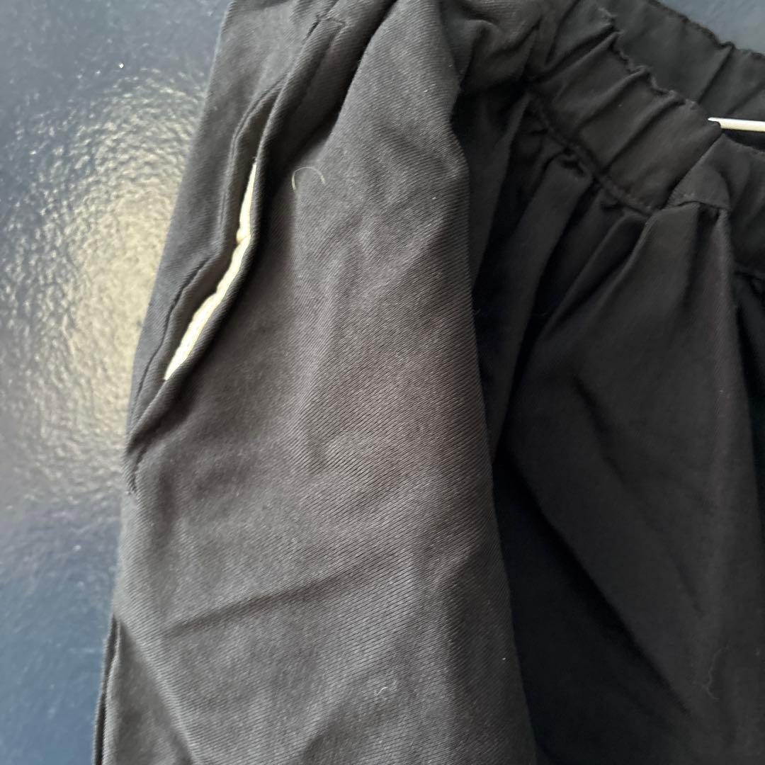 BLACKコムデギャルソンサルエルパンツ ブラック ジッパーポケット付き