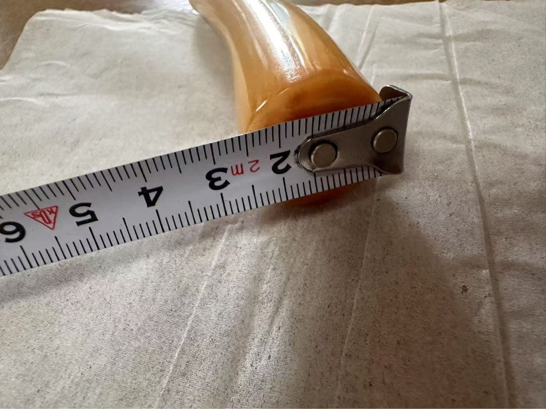 鯨歯 マッコウ鯨 牙 パイプ キセル 特大 56グラム