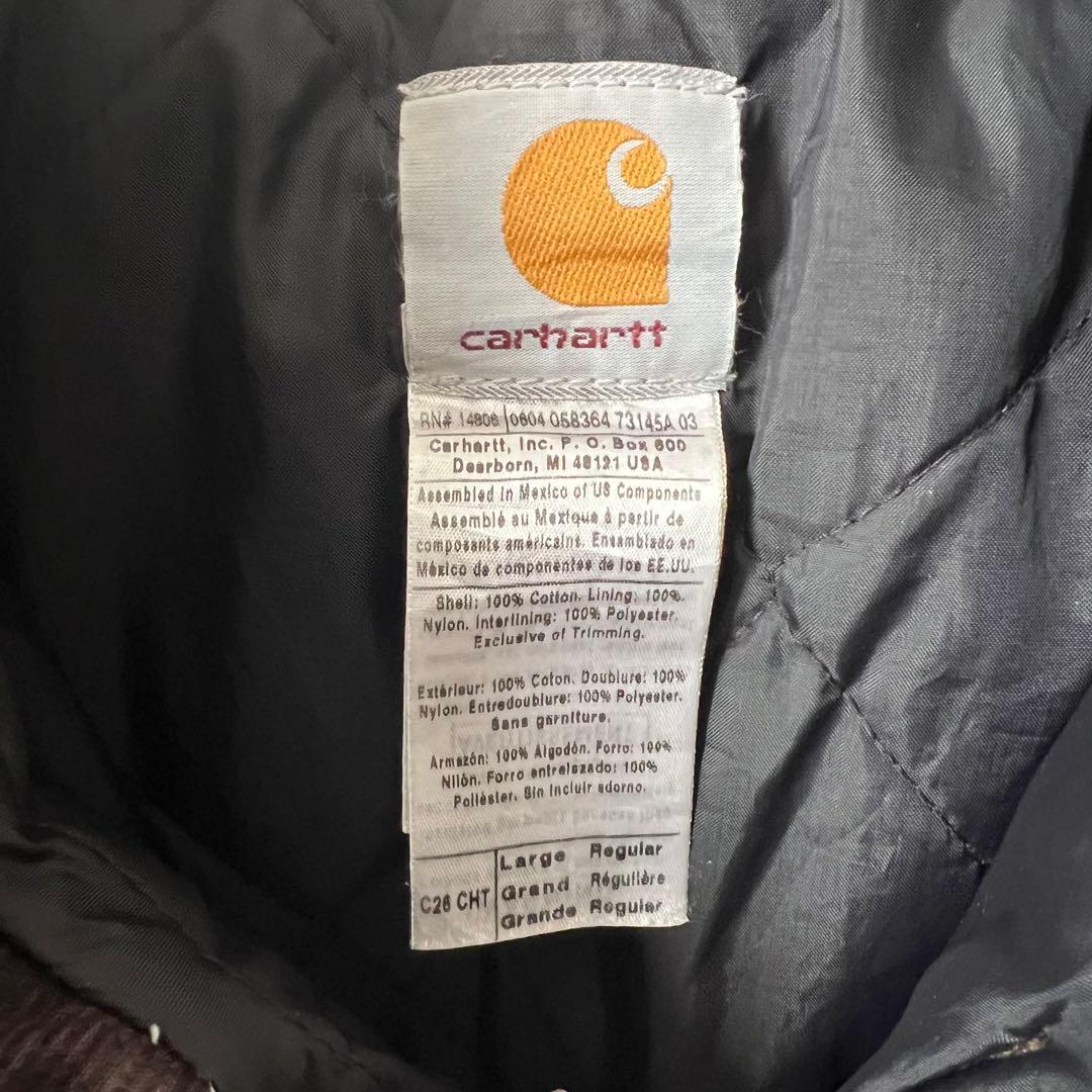 【美品】Carhartt トラディショナルジャケット ブラウン ダックジャケット