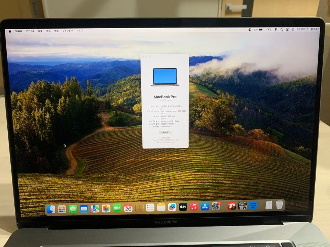 MacBook本体 MacBook Pro 16inch 2TB 32GB