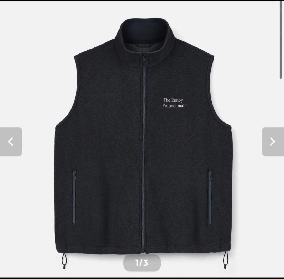ENNOY PROFESSIONAL FLEECE VEST ブラックL