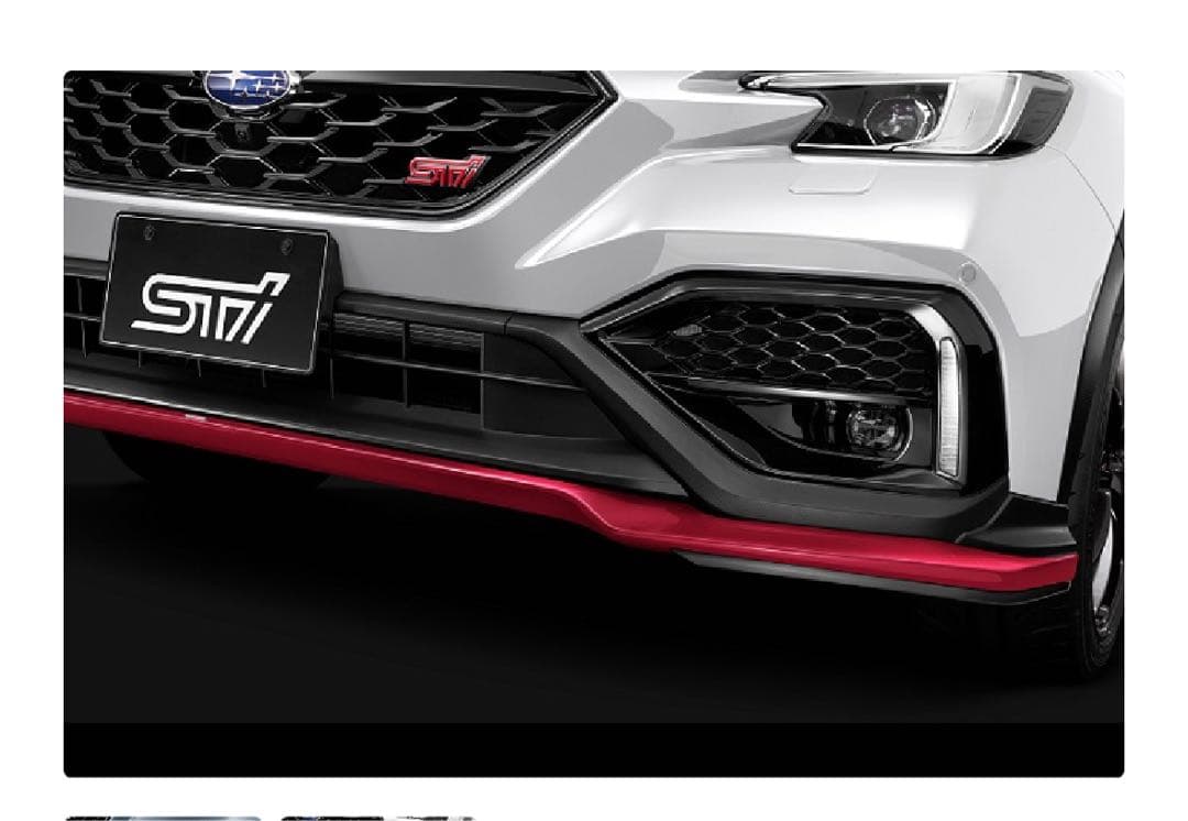 WRX S4 VB フロントアンダースポイラー (チェリー レッド)