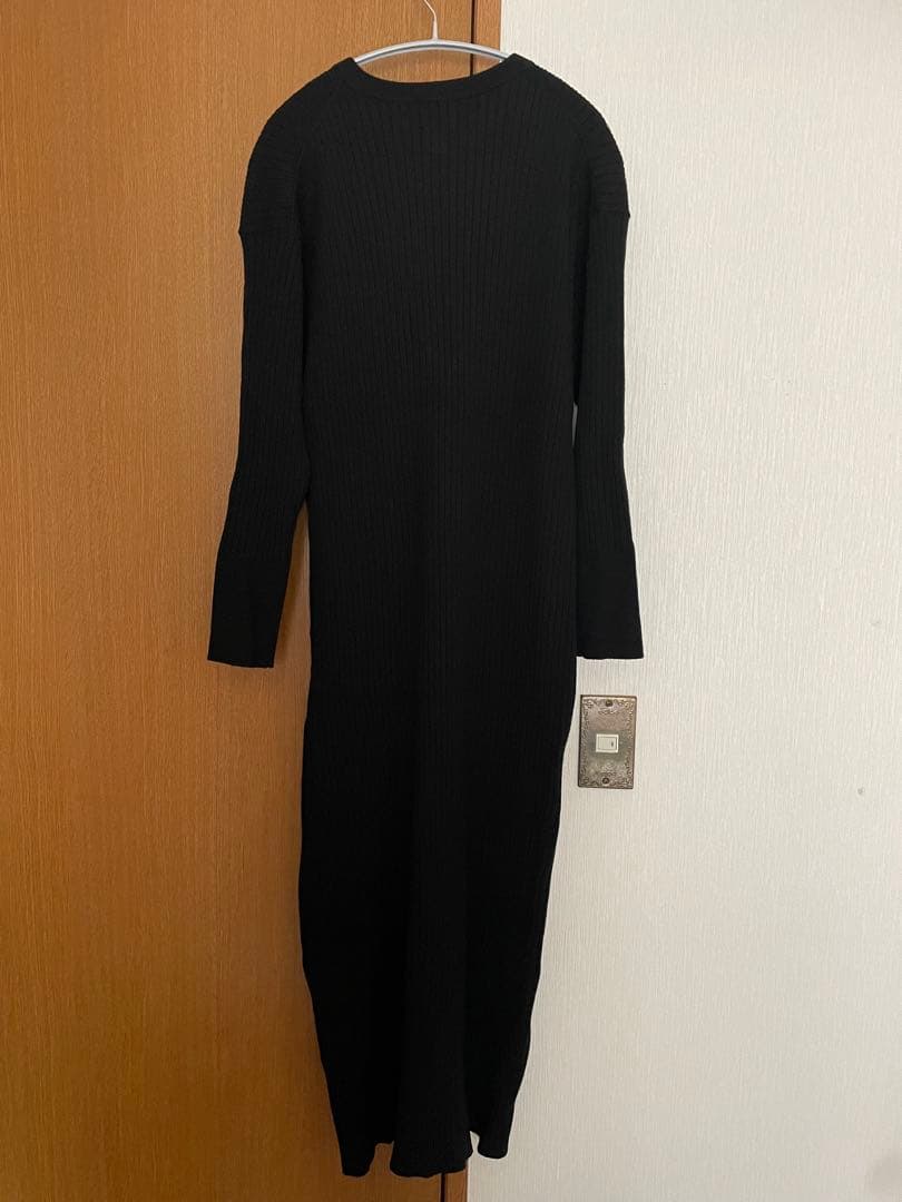 スピック＆スパン／ヘンリーネックリブニットワンピース