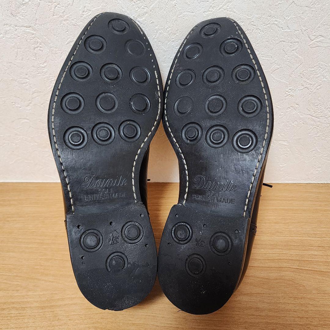 ジャランスリワヤ 革靴 25.5cm ビジネスシューズ ブラック セミブローグ