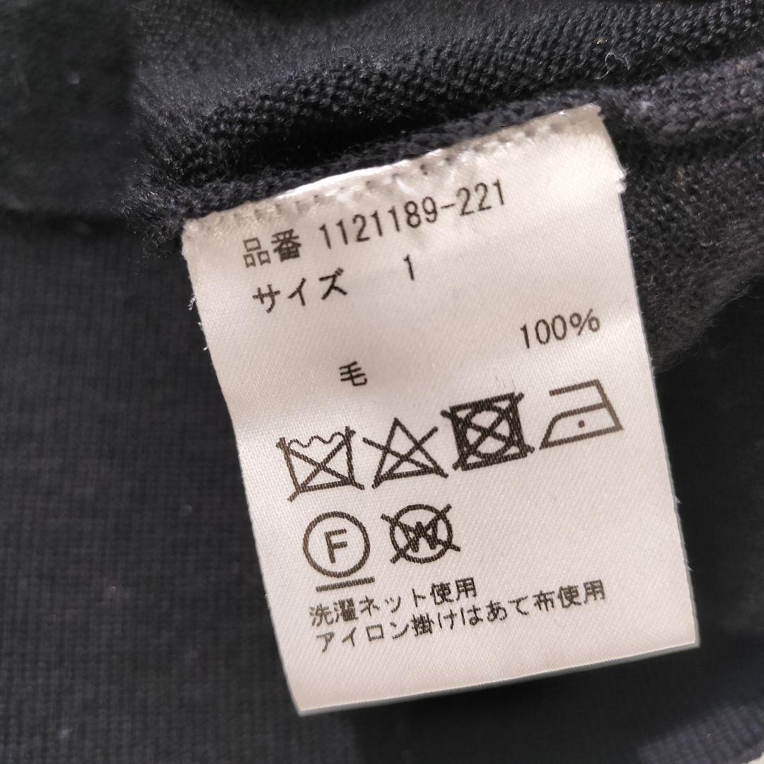 WIRROW ウィロー ウール タートルネック ニット プルオーバー ブラック