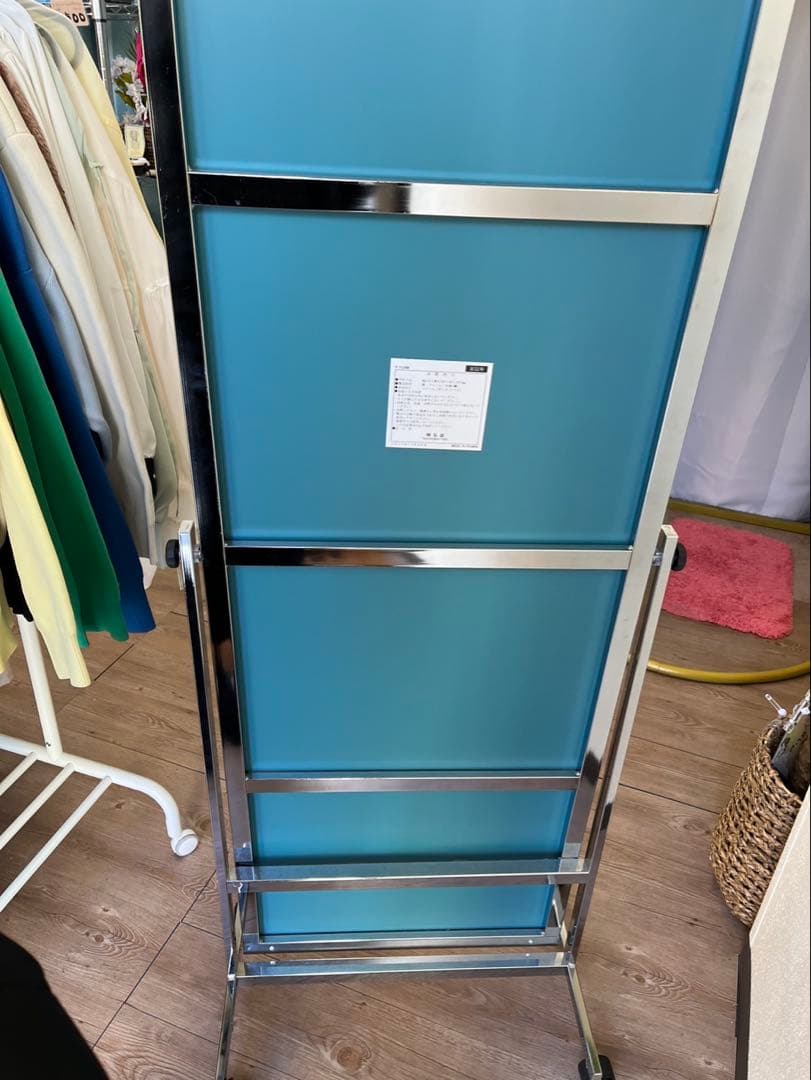 スタンドミラー 高さ158 cm キャスター付き