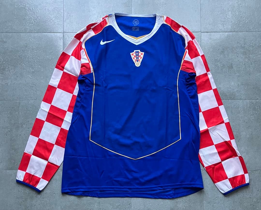 激レア　04-05 クロアチア代表 NIKE 長袖アウェイユニフォーム　選手仕様
