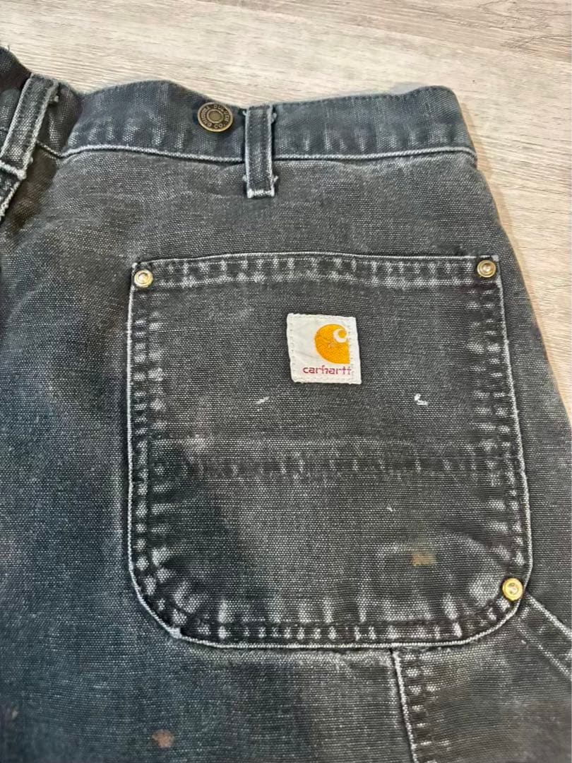 371 極上フェード黒 B01サスペンダーボタン付 ダブルニー