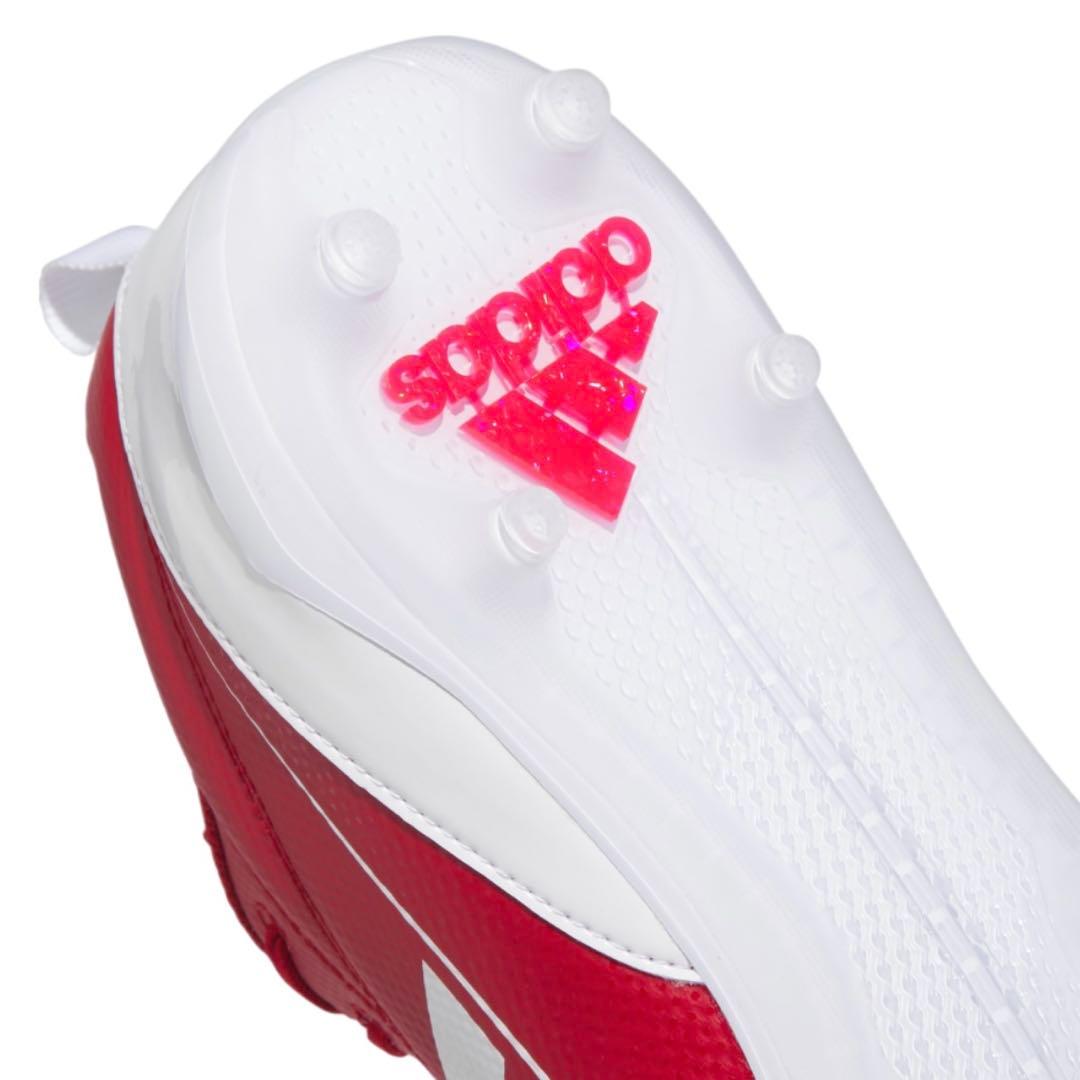 アディダス 27.5 アディゼロ エレクトリック 2 アメフト スパイク 赤