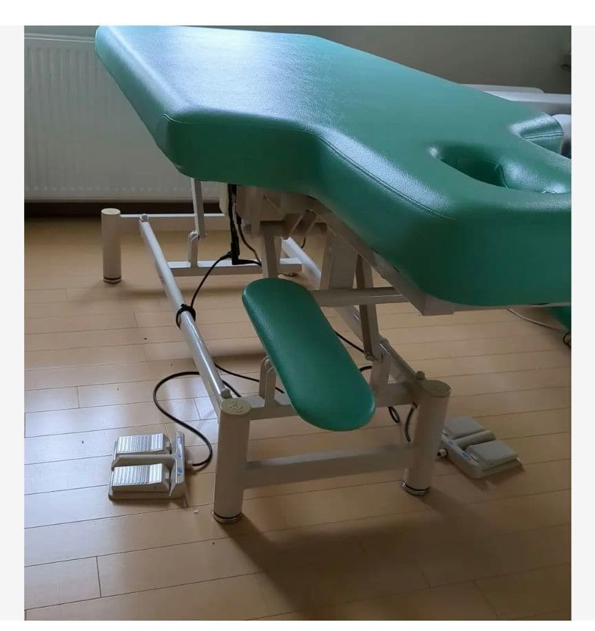 電動昇降マッサージテーブル ミントグリーンヒデピョン