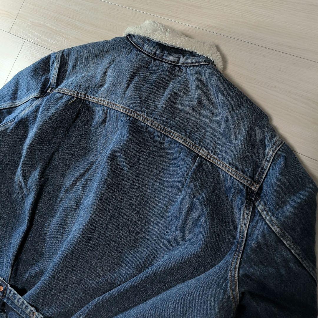 Levi's 裏ボア ダークブルーデニムジャケット 1st シンチバック