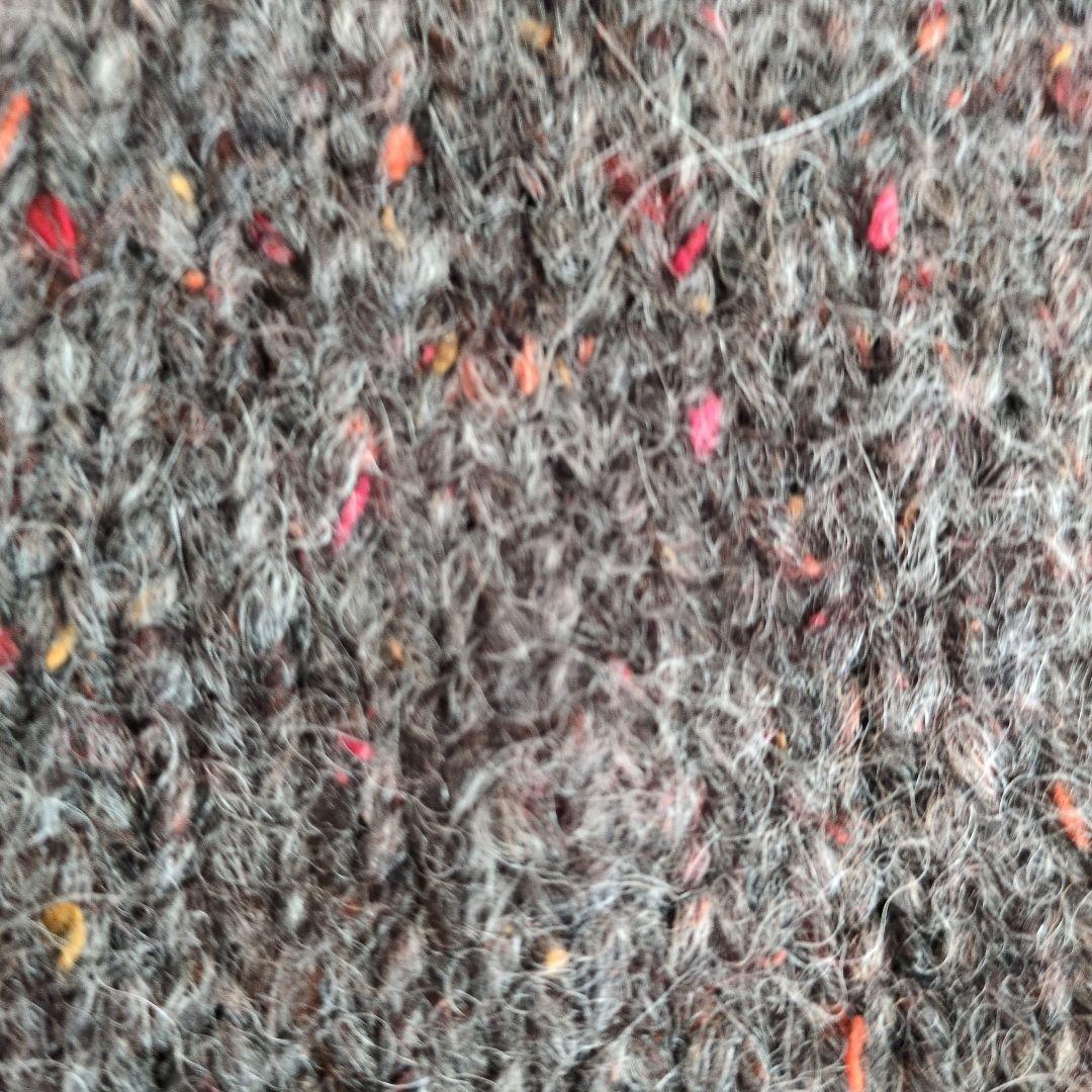 かぐれ　カラーネップアルパカ ベスト　チャコール　美品