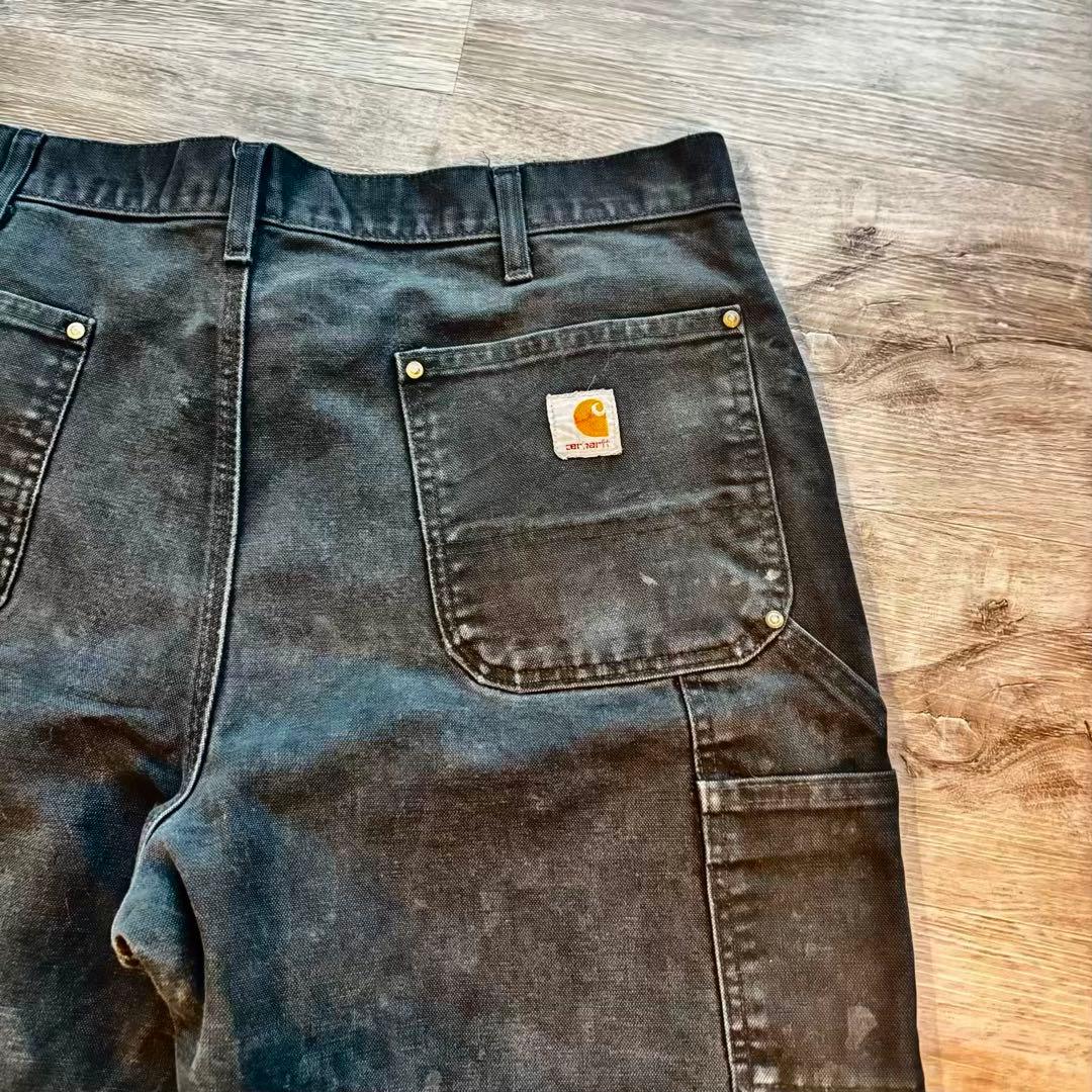 【Carhartt】B01 ダブルニー ブラック 良フェード #520
