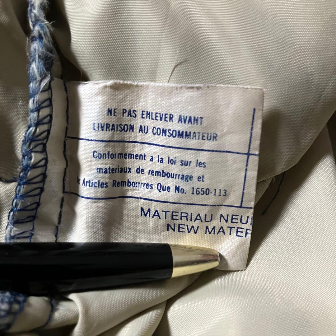 80sWoolrichウールリッチダウンベストUSA製ネイビー