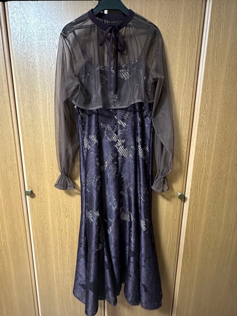 etoll エトル 3wayシフォンボレロ&レースキャミドレス 結婚式