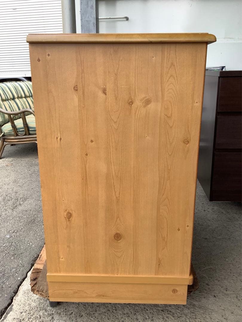 【小さめ】3段洋服タンス 木製チェスト志水木工 B&W