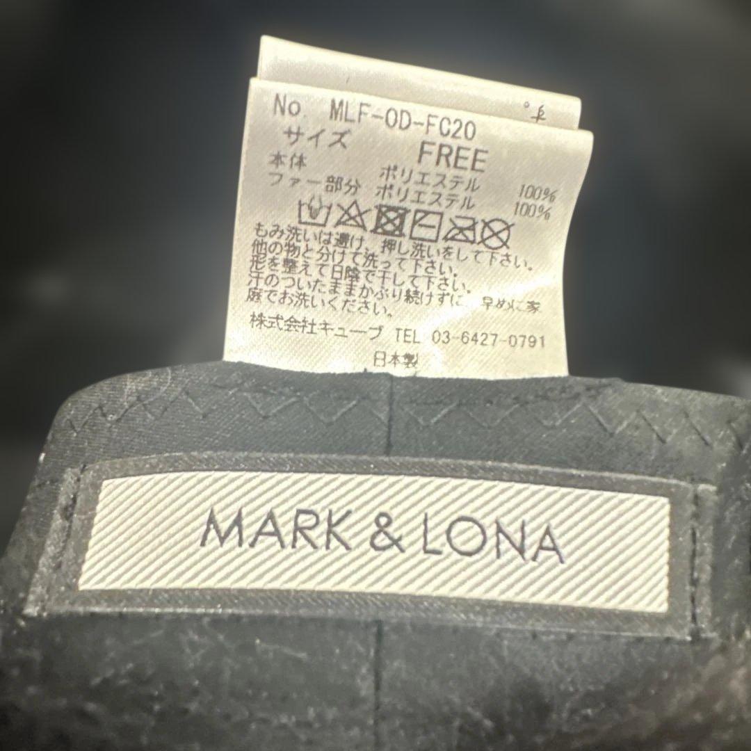 美品MARK & LONA 耳当て付きキャップ　ゴルフキャップ　フリーサイズ