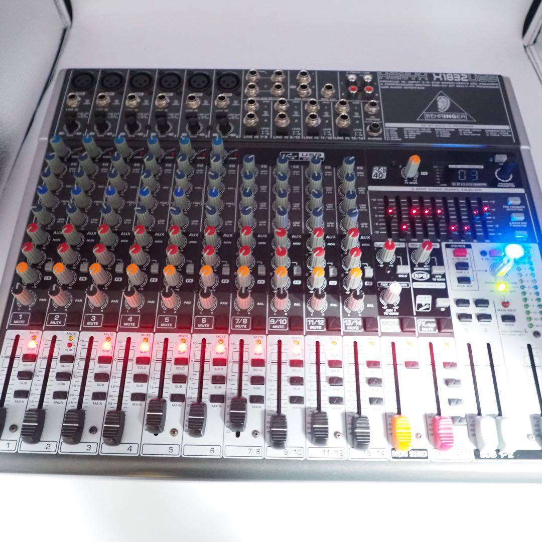 BEHRINGER XENYX X1832USB アナログミキサー 音出し確認済