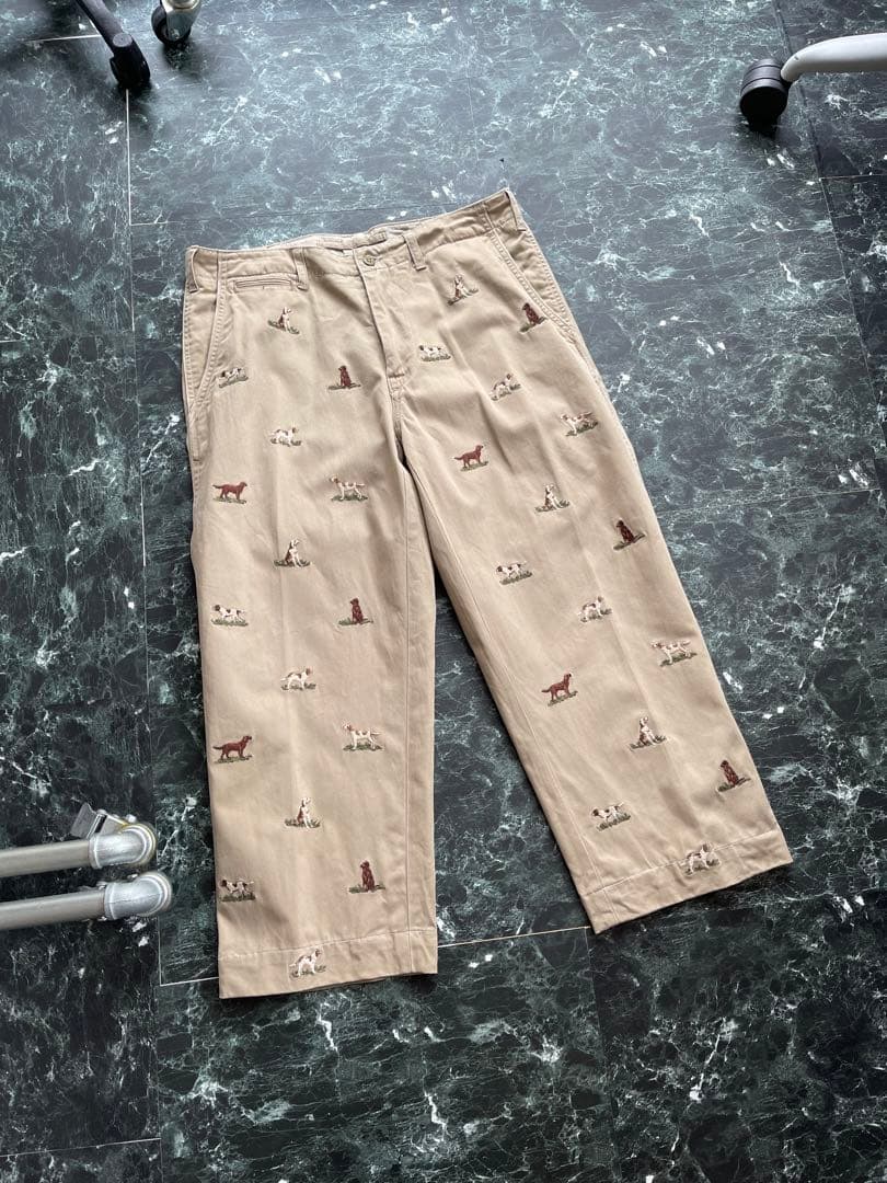 POLO Ralph lauren チノパン　犬刺繍　トラウザーズ 32×30