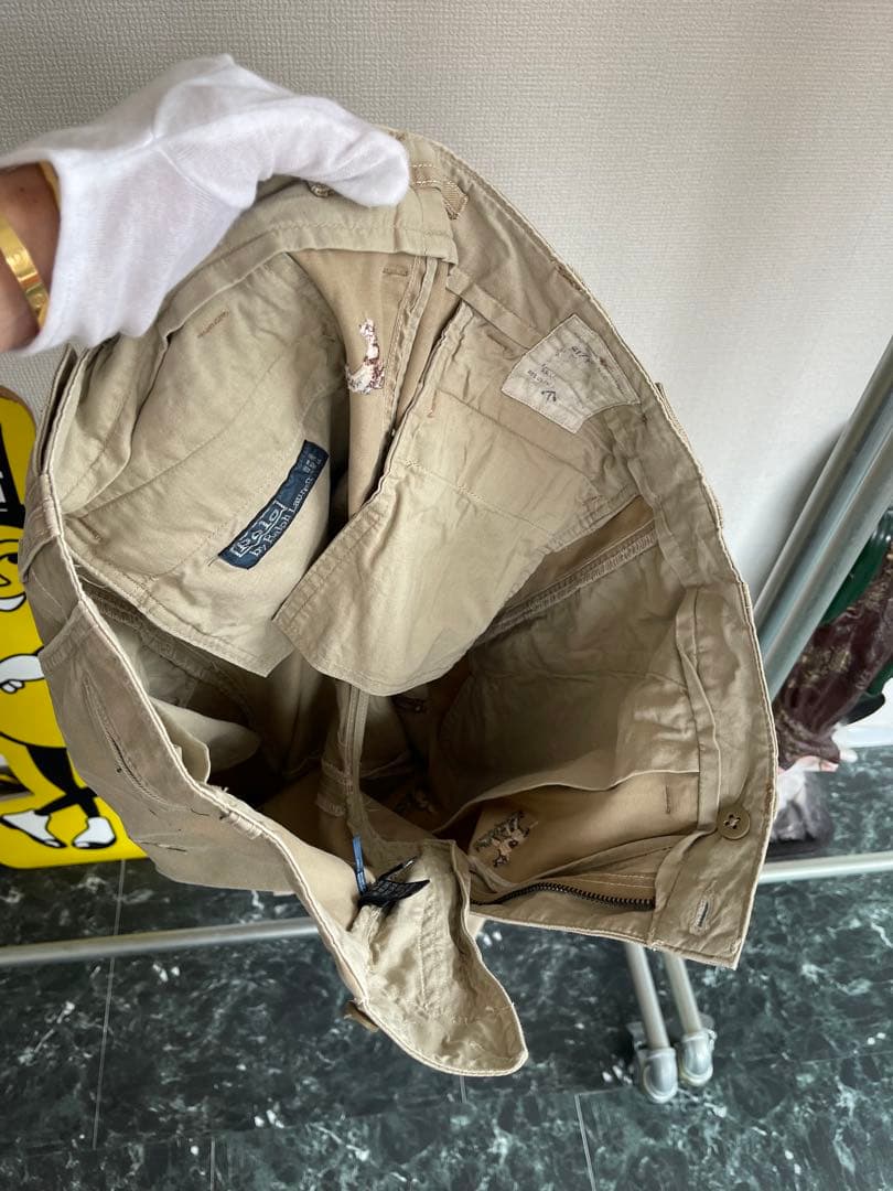 POLO Ralph lauren チノパン　犬刺繍　トラウザーズ 32×30