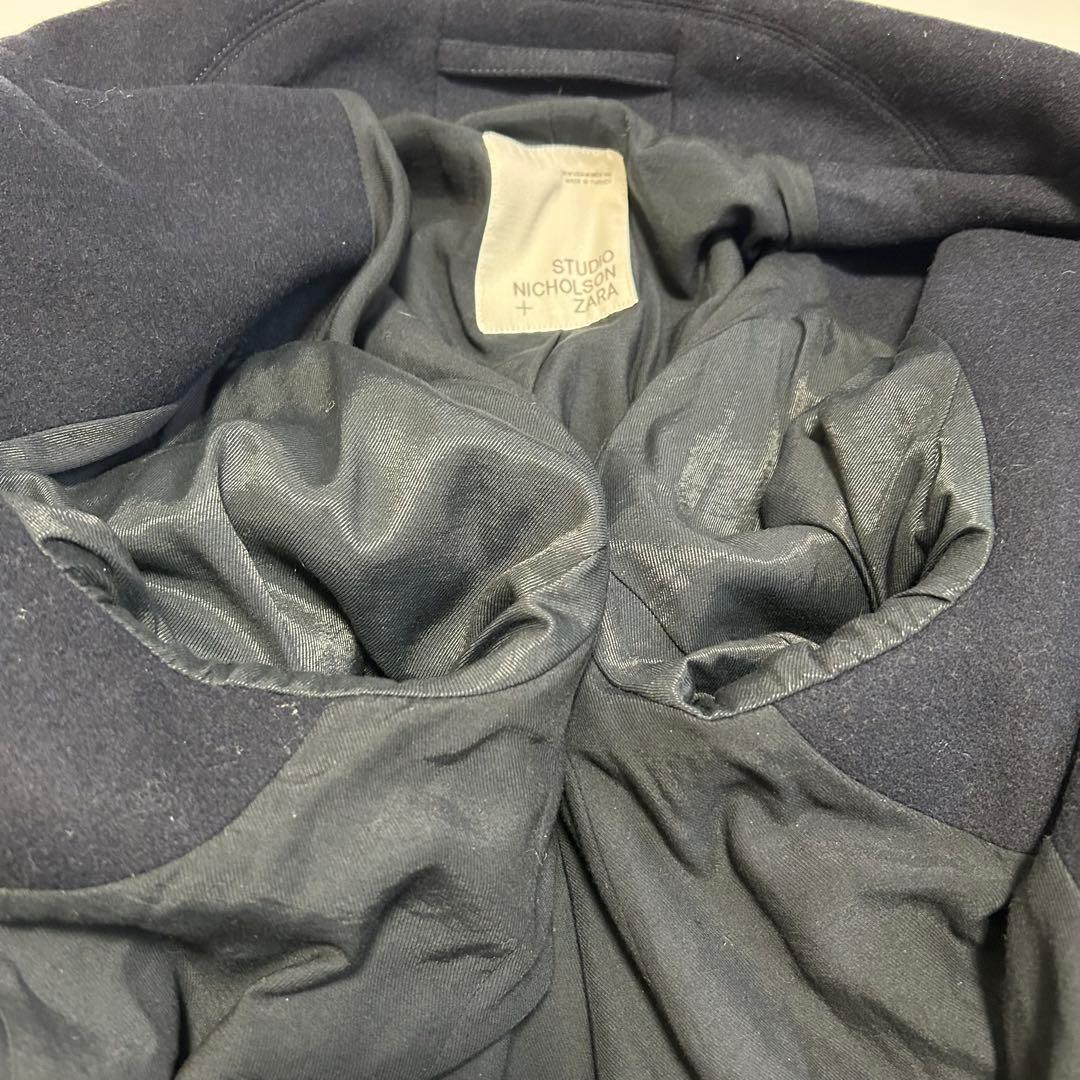 【美品】Studio Nicholson Zara ピーコート レザー