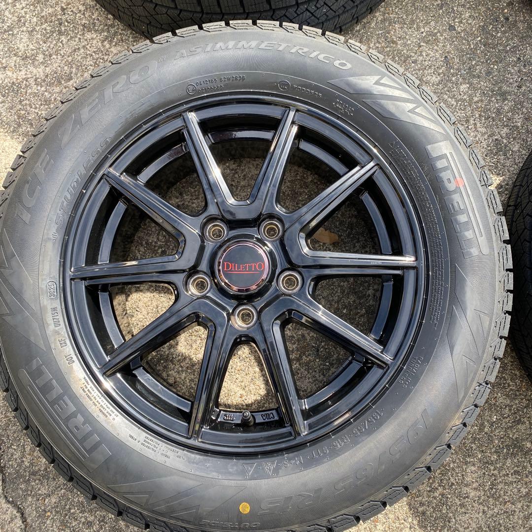 ◇新品ピレリ195/65R15+中古アルミスタッドレスセット80ノア、ヴォクシー