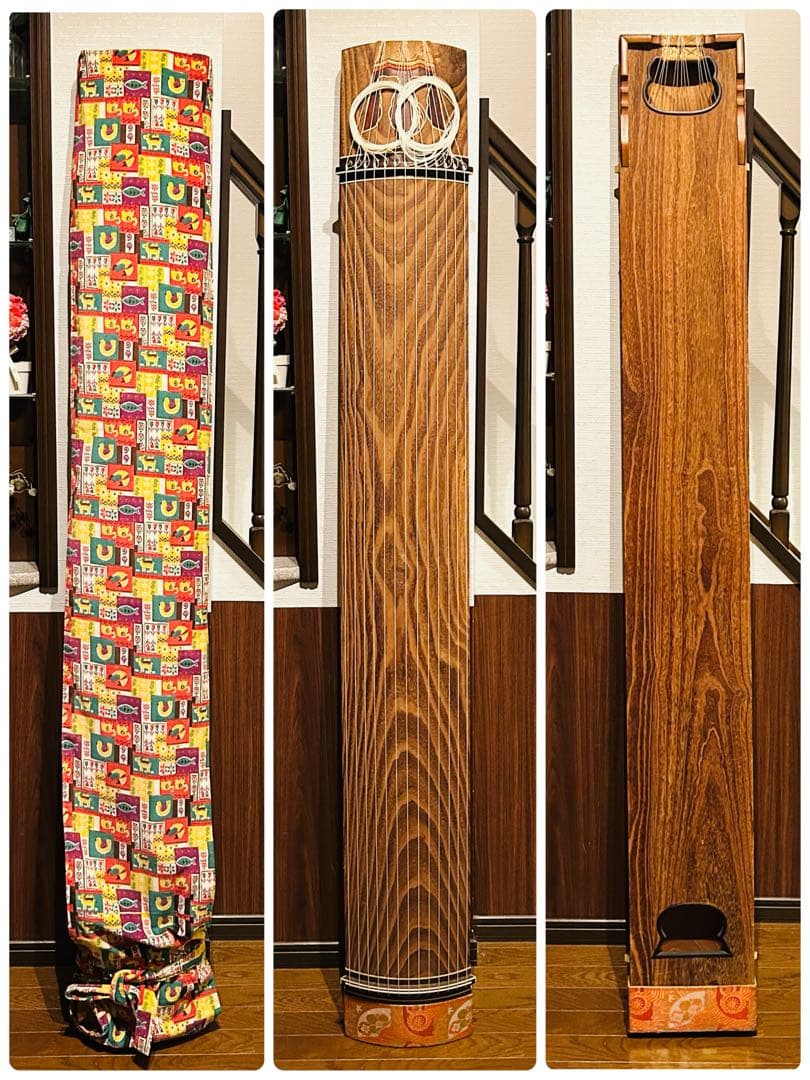 【良品】琴　和楽器　弦楽器 13弦 和琴 木製 13弦琴 ⑤