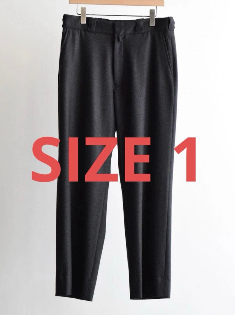 24aw COMOLI ウールフラノパンツ 1 コモリ