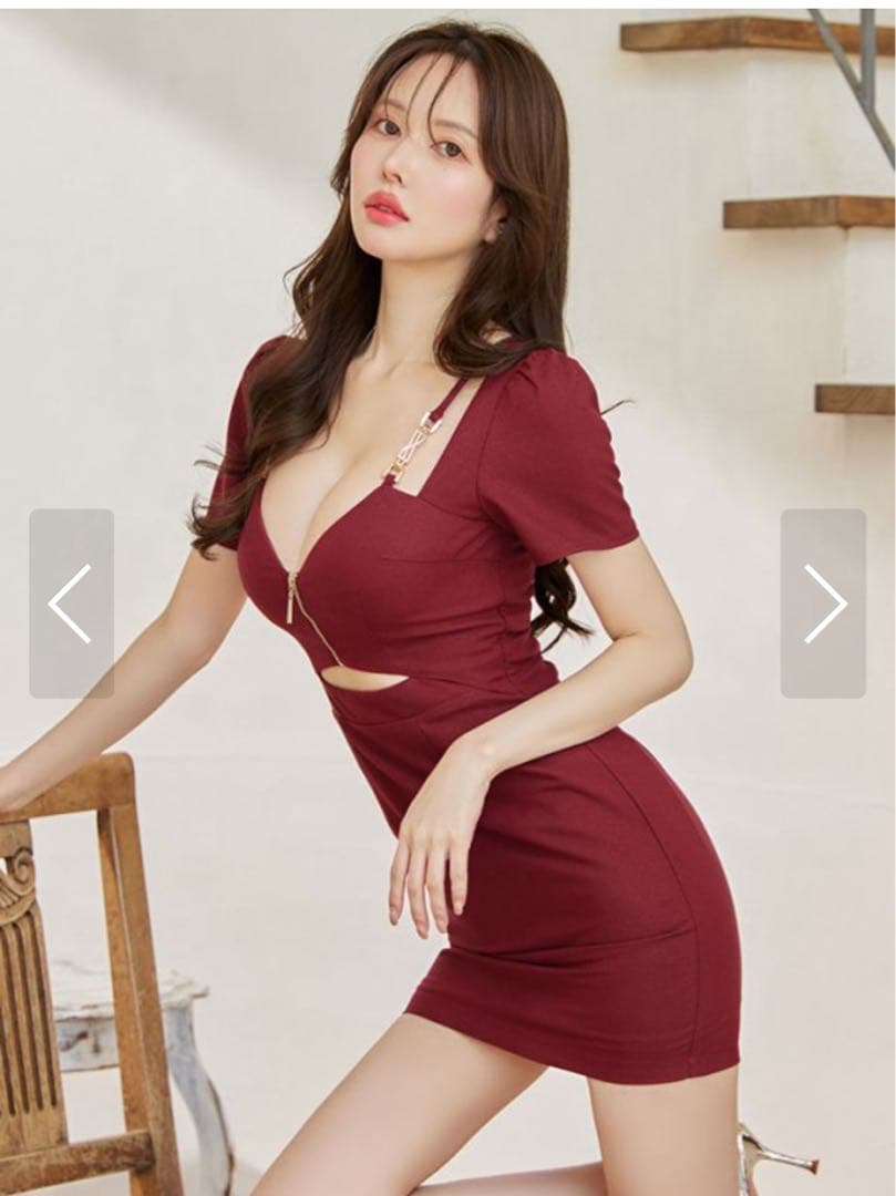 フロントジップタイトミニドレス/キャバドレス/JEWELS/ジュエルズ