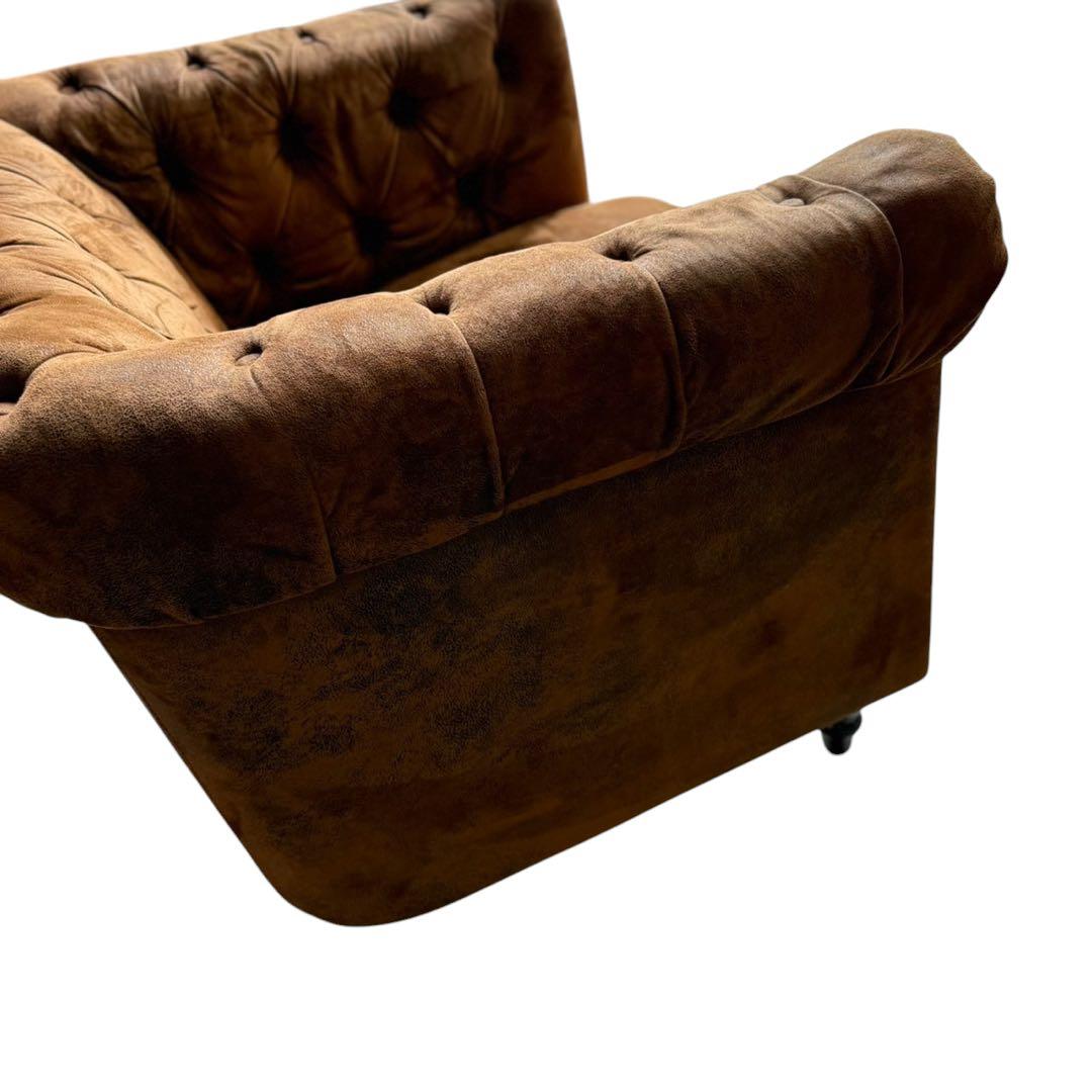 HR639 VINCENT コンパクトチェスターフィールド シングルソファ