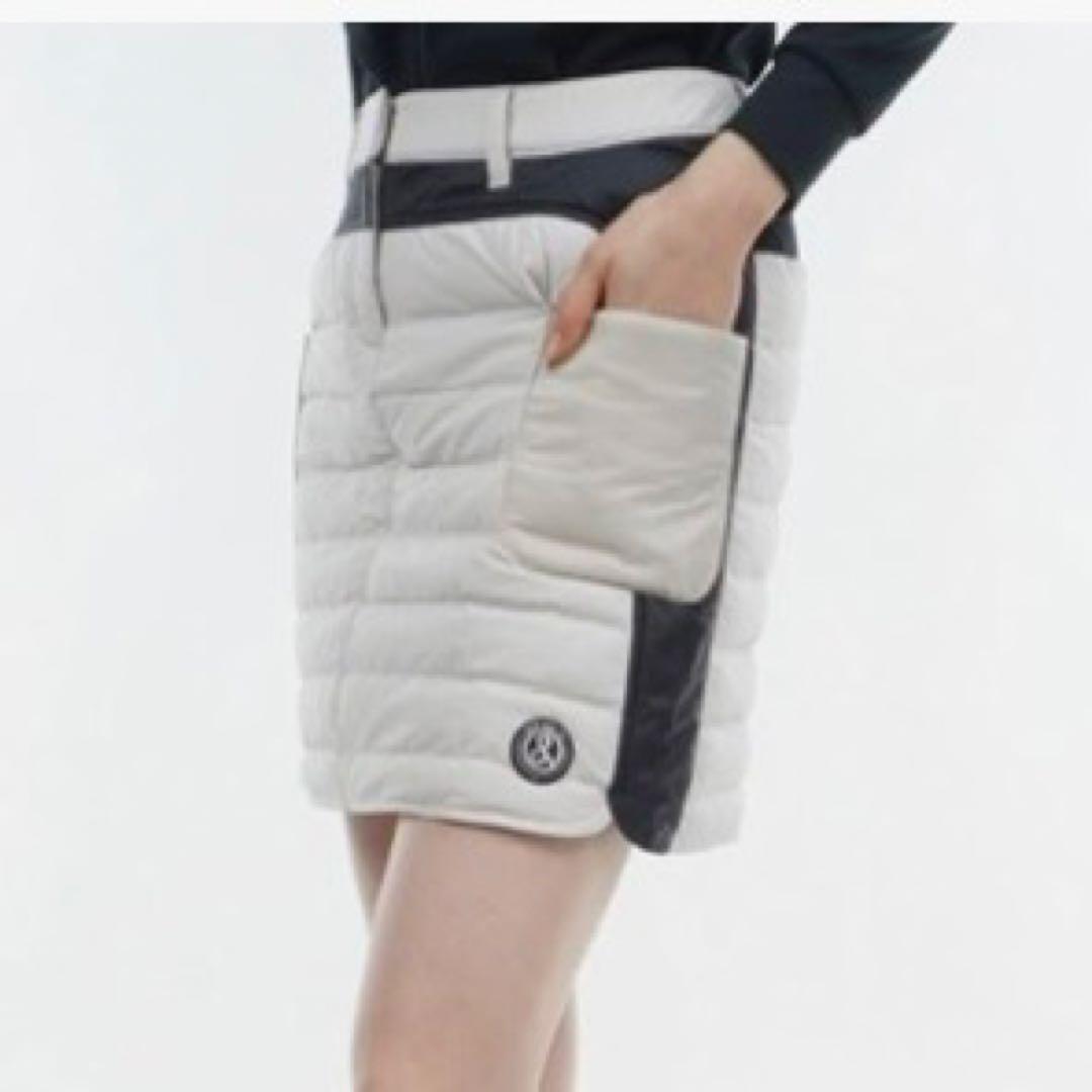 タグ付新品【2023年モデル】and per se ビッグロゴ中綿スカート LL