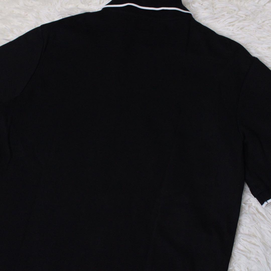 極美品 ティッシ期 BURBERRY TBロゴ ポロシャツ モノグラム刺繍 黒