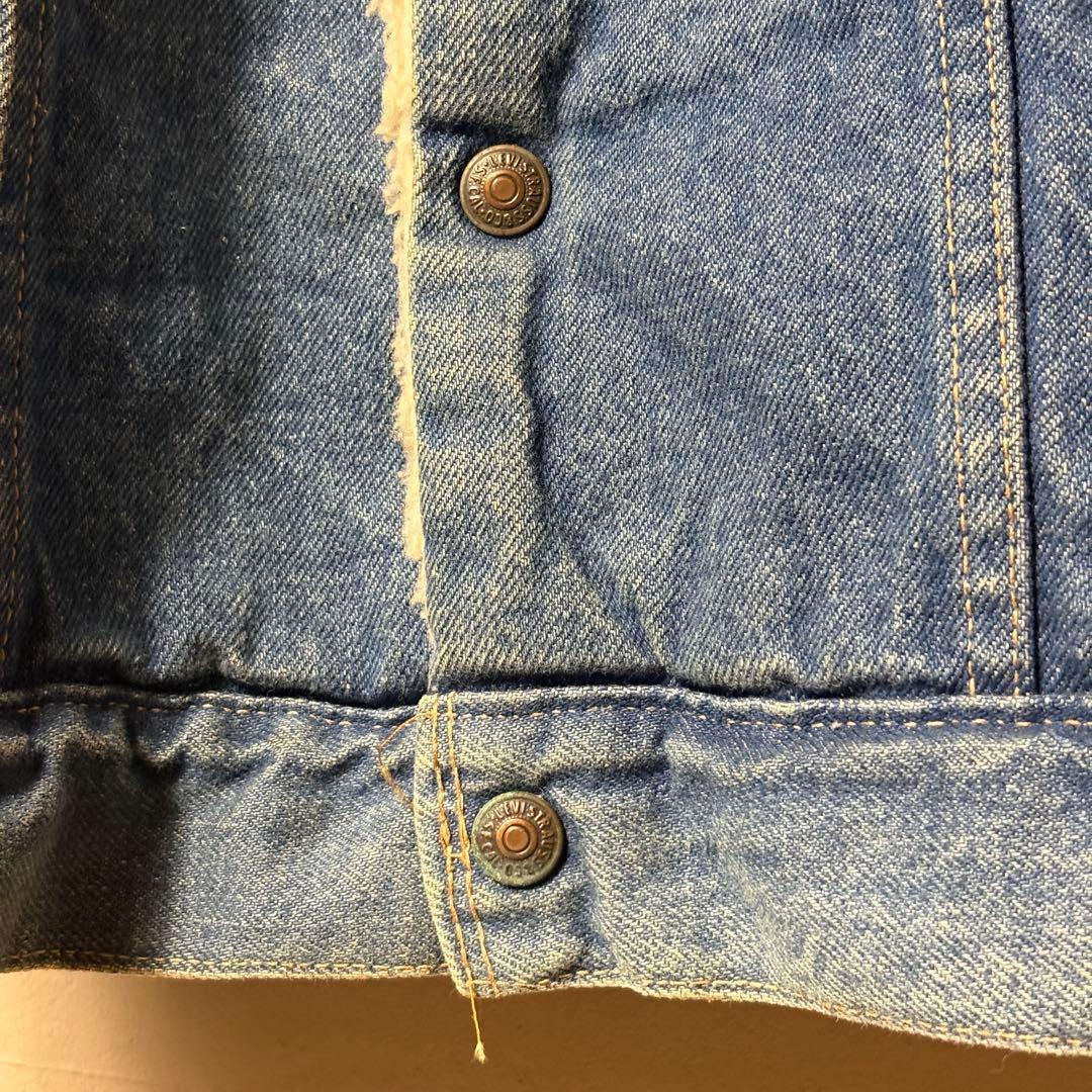 Levi’s　ボアジャケット　デニム　70605　70s　USA製　古着