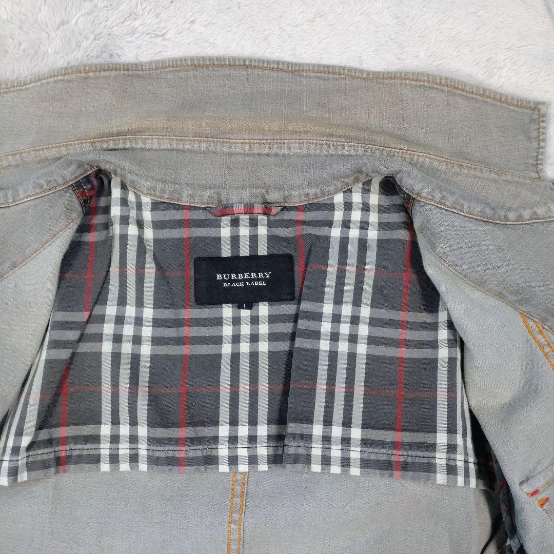 バーバリーブラックレーベル デニムジャケット L ノバチェック