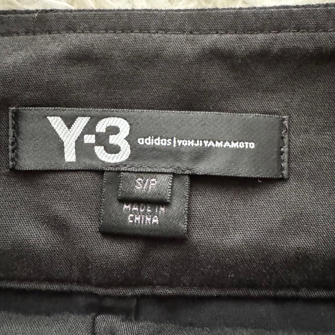 【ワイスリー】ヨウジヤマモト アディダス ハーフパンツ バックジップ S 黒