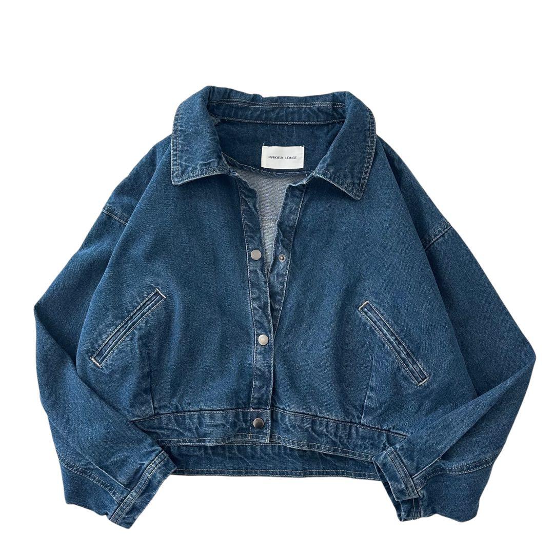 カプリシューレマージュ 24AW ショート デニム ジャケット ブルー F