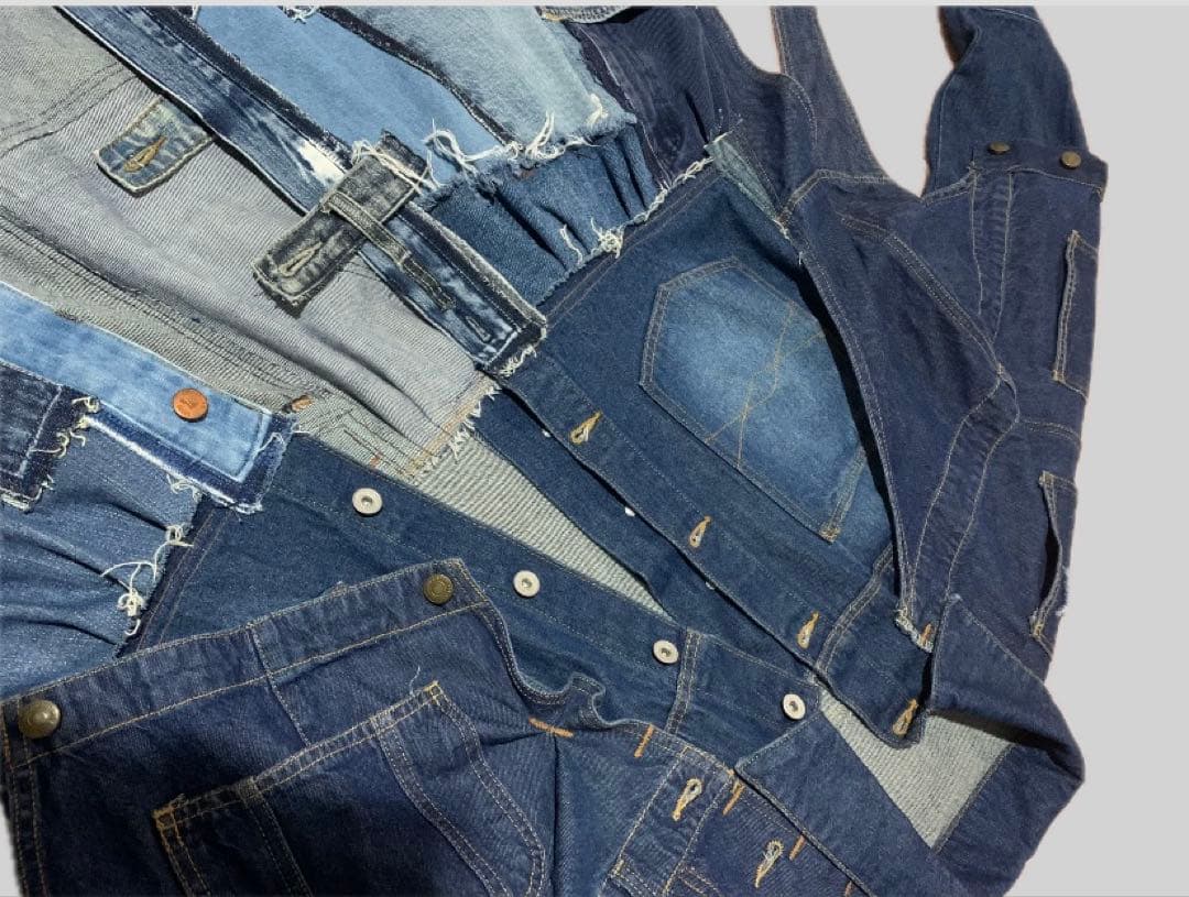 デニムリメイク‪☆こだりデザイン遊びコート‪( *´艸`)