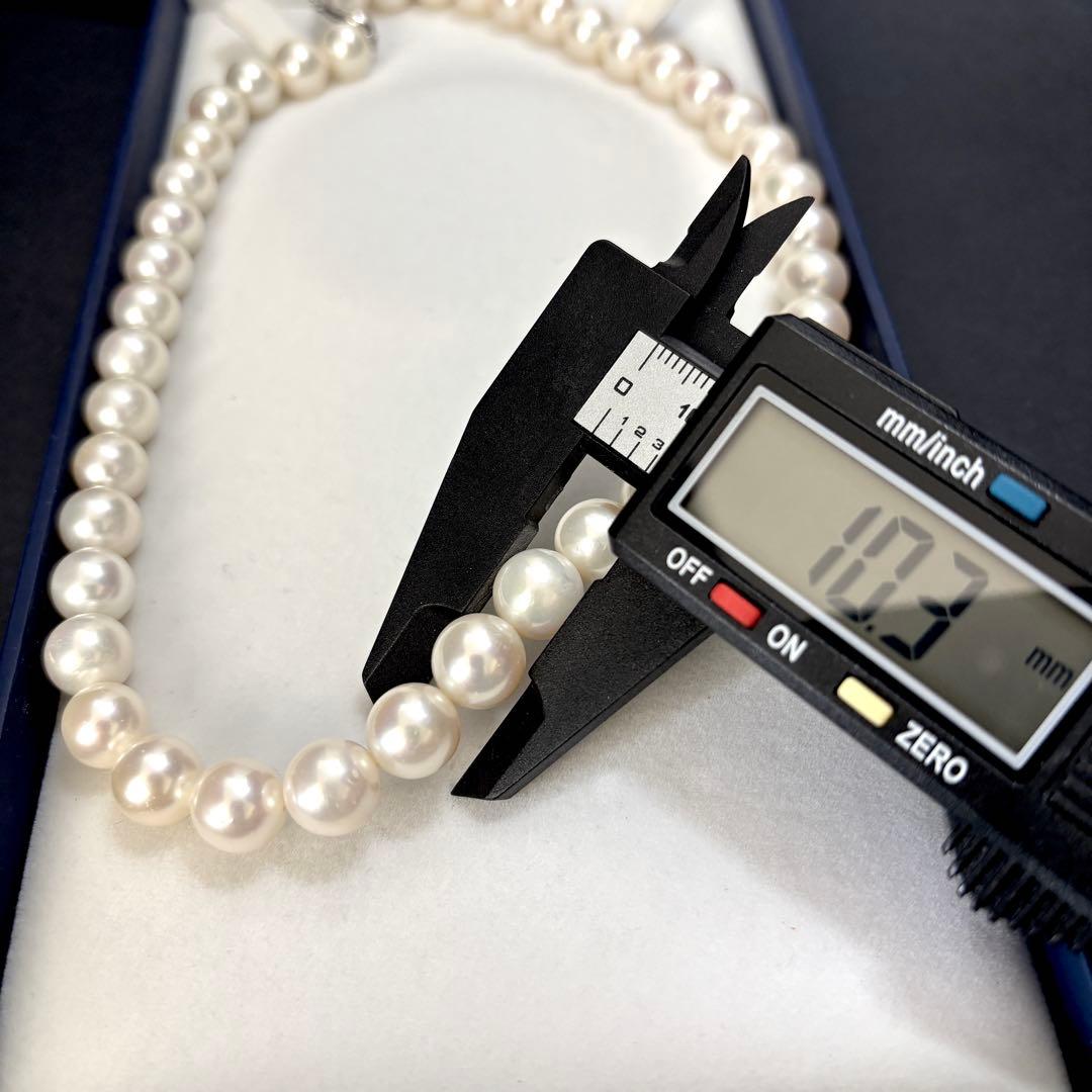 超大珠✨　本真珠　ジュエリーツツミ　パール　ネックレス　　SILVER刻印