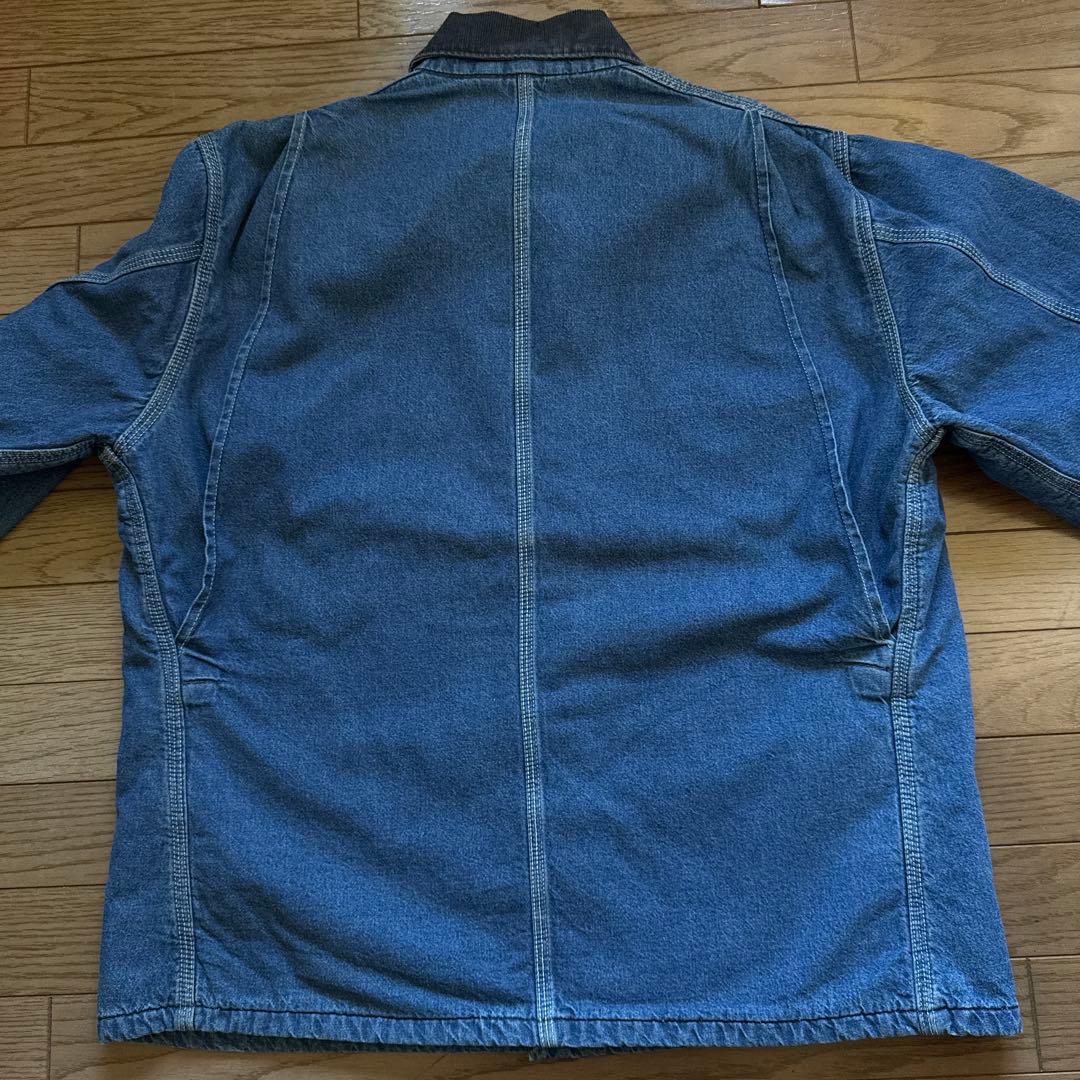 希少 星タグ Carhartt ミシガン チョアコート デニムUSA製 46