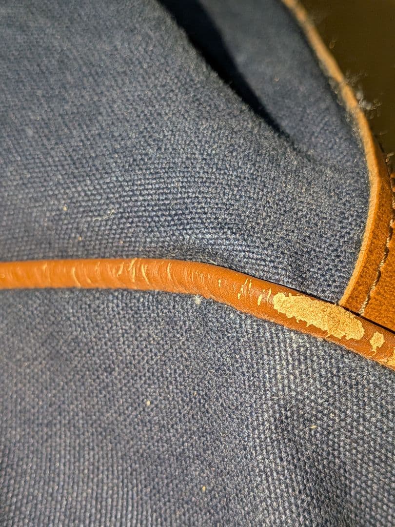 80's L.L.Beanネイビーキャンバスボストンバッグ 2way