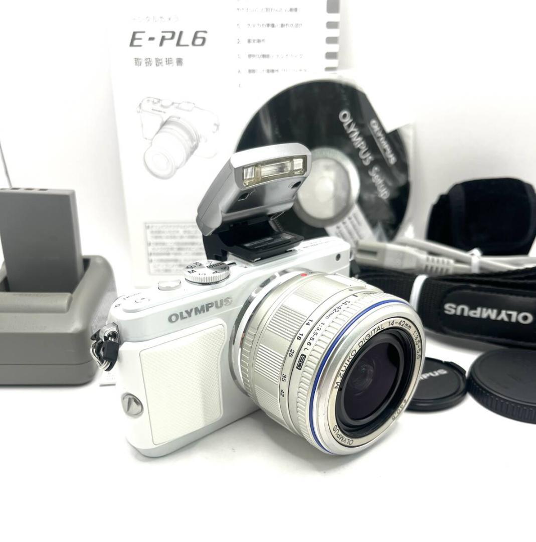 オリンパス E-PL6 ホワイト レンズセット#508293