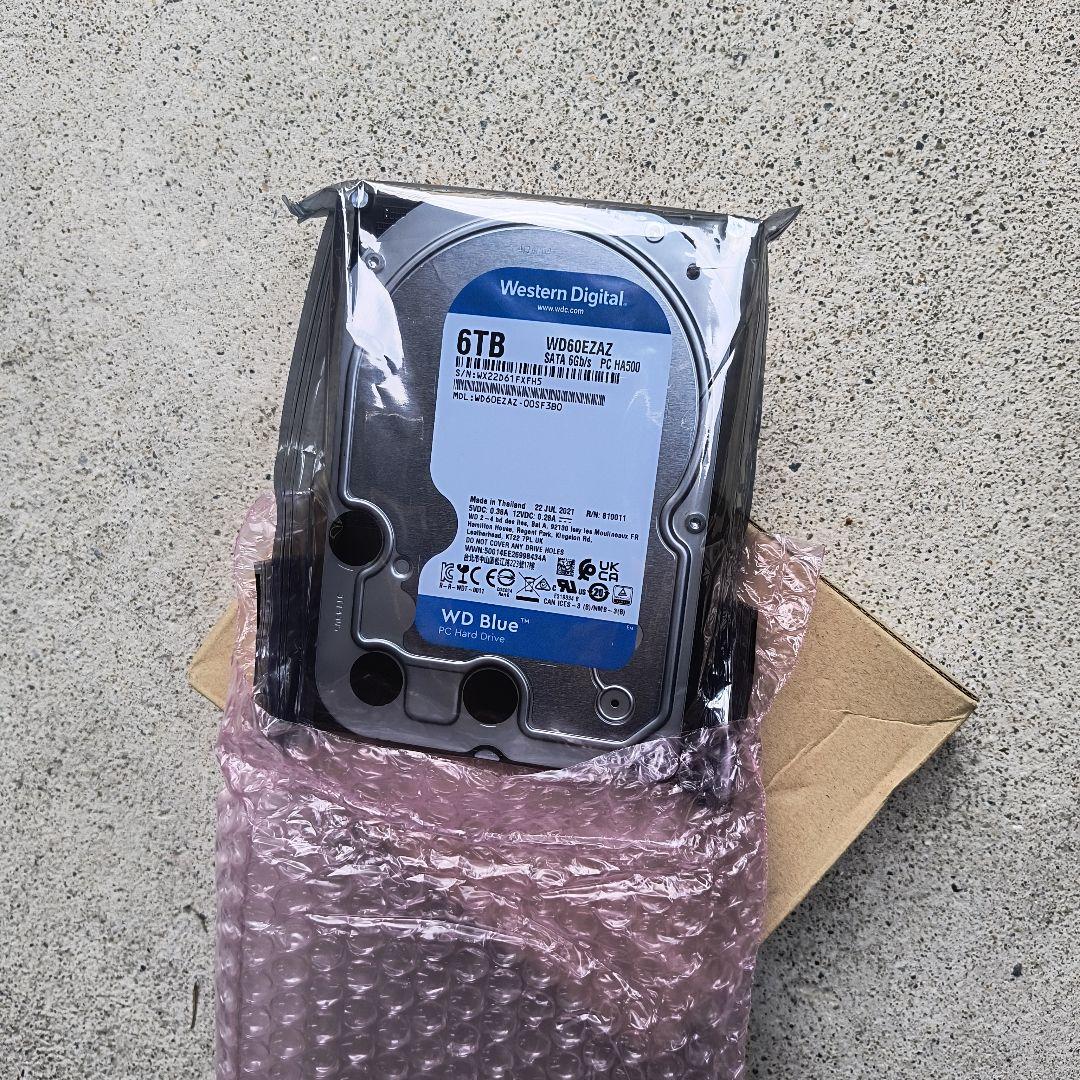 外付けハードディスク・ドライブ Western Digital WD Blue 6TB HDD
