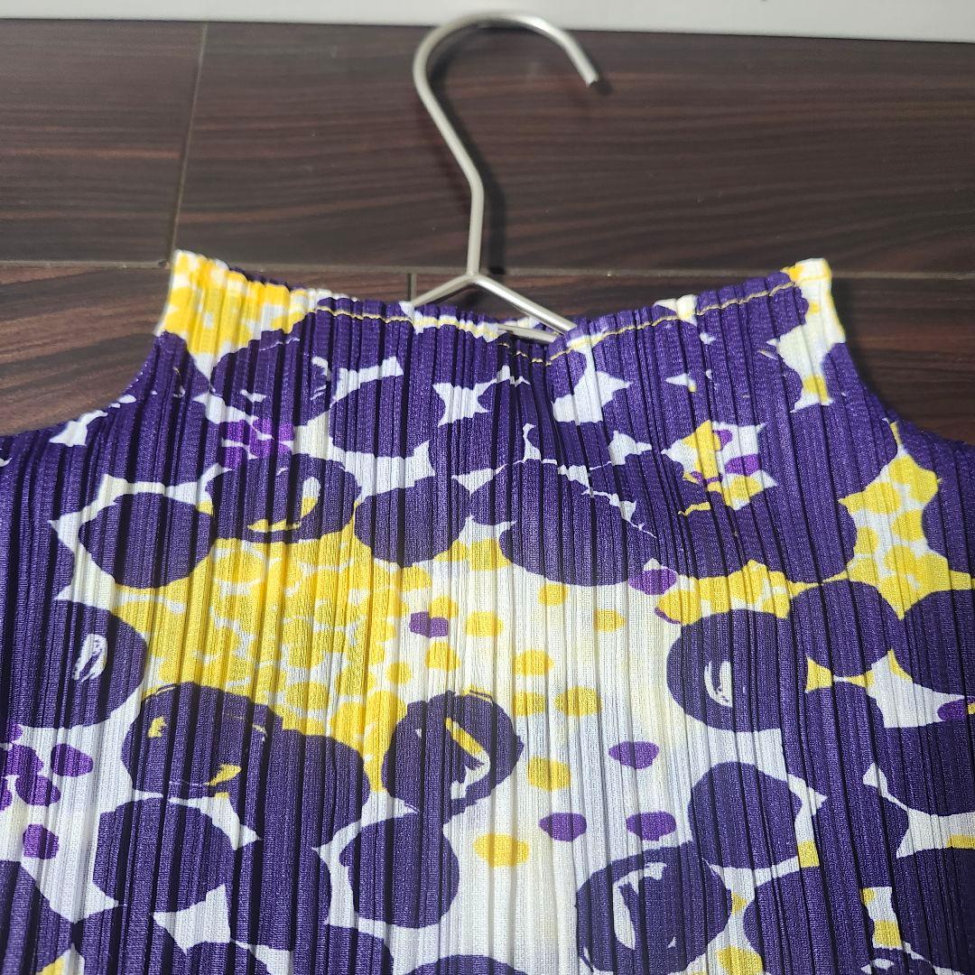 美品 PLEATSPLEASE イッセイミヤケ カットソー ハイネック 3