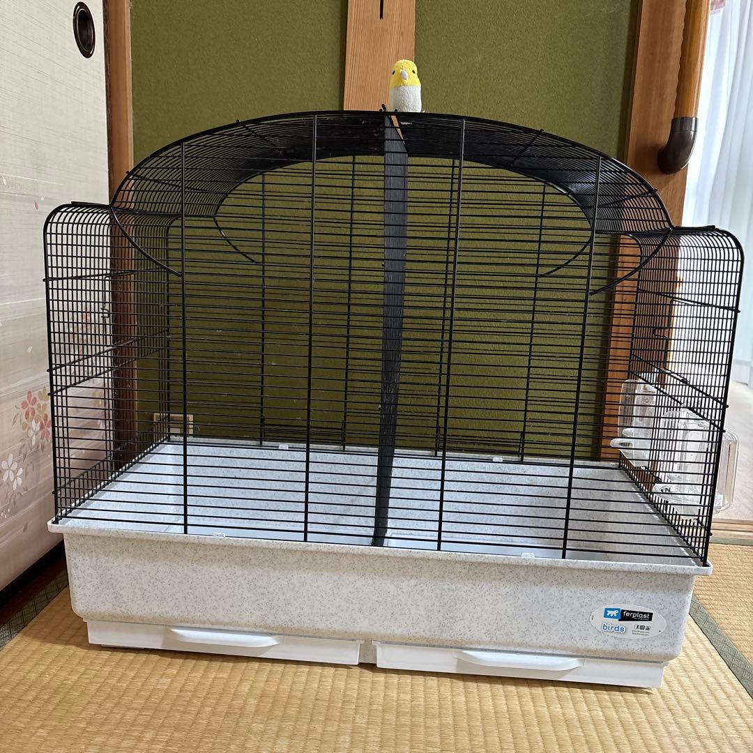 イタリアferplast社製 鳥かご おしゃれ カント ブラック
